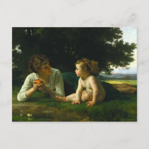 Temptation, William-Adolphe Bouguereau Vykort