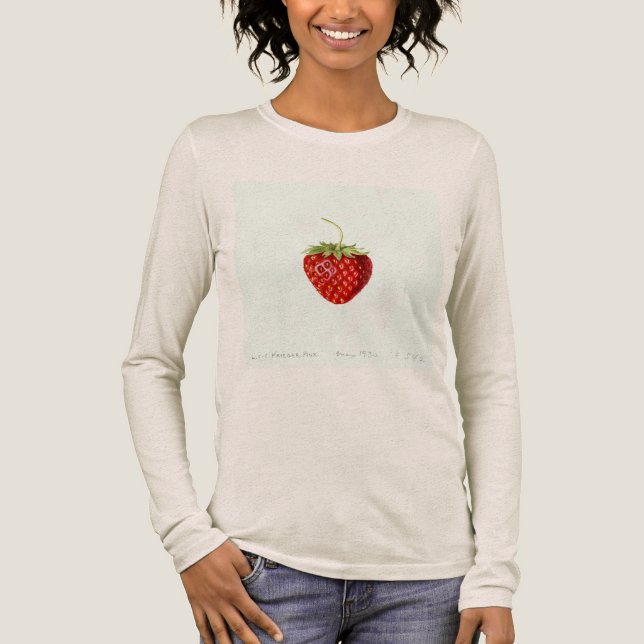 Tempting Red Strawberry (av Louis C.C. Krieger) T Shirt (Framsida)
