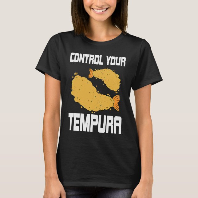 Tempura Pun Costume Shrimp And Seafood T Shirt (Framsida)