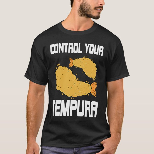 Tempura Pun Costume Shrimp And Seafood T Shirt (Framsida)