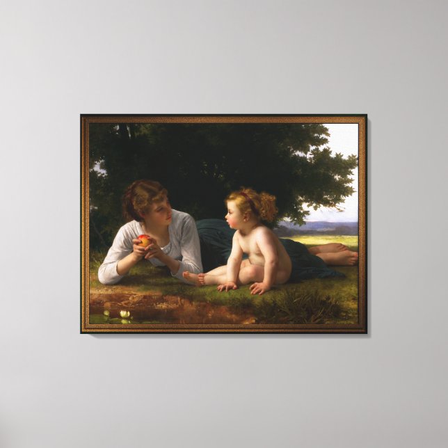 Tempus från William Bouguereau Canvastryck (Framsida)