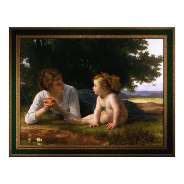 Tempus från William Bouguereau Fototryck (Framsidan)