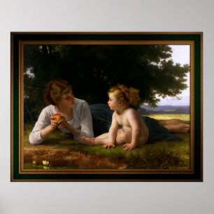 Tempus från William Bouguereau Poster