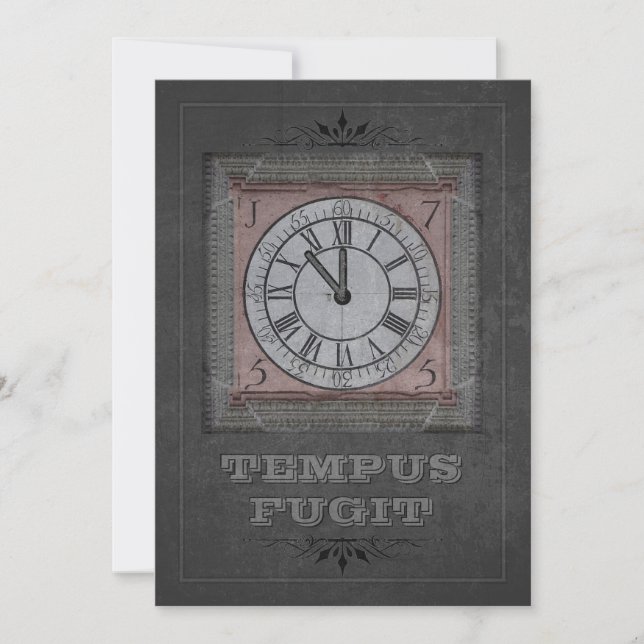 Tempus Fugit (anpassadet) Julkort (Framsida)
