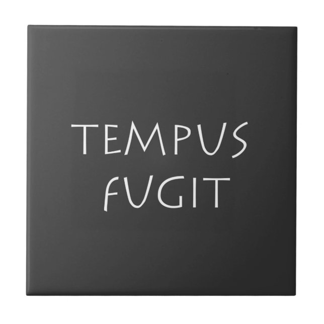 Tempus fugit kakelplatta (Framsidan)