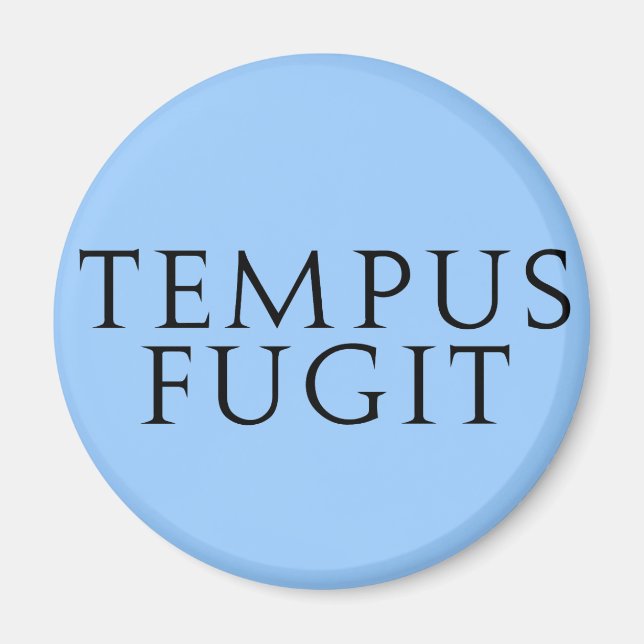 Tempus Fugit Magnet (Framsidan)