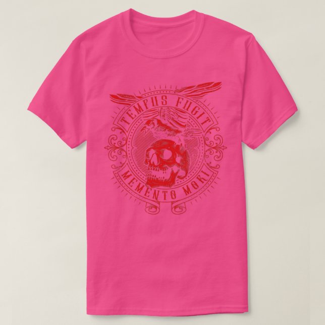 Tempus Fugit Memento Mori Latin Phrase Gift5 T Shirt (Design framsida)