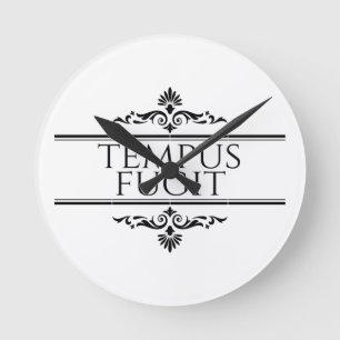 Tempus Fugit Rund Klocka