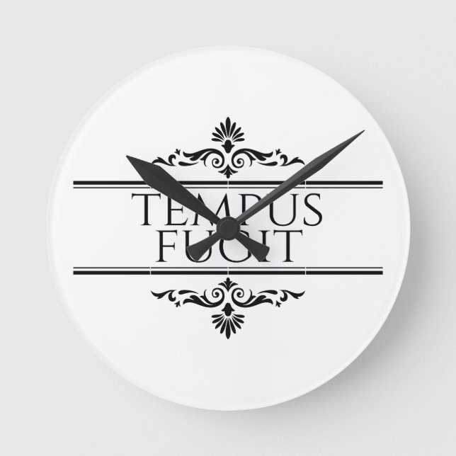 Tempus Fugit Rund Klocka (Framsida)