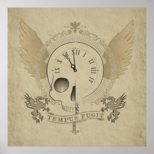 Tempus Fugit (tidflugor) Poster