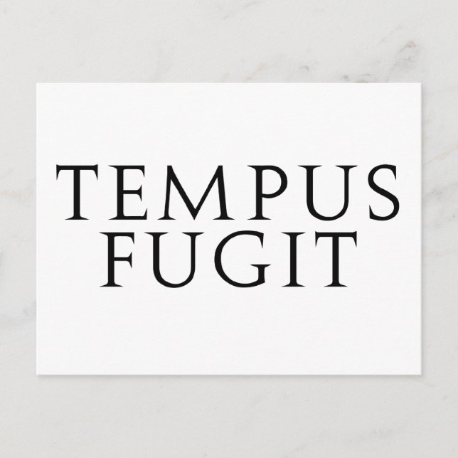 Tempus Fugit Vykort (Framsida)
