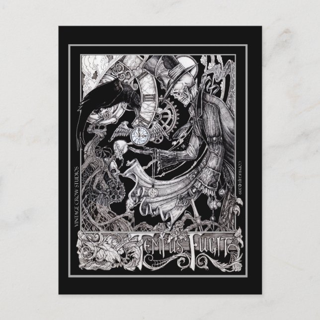 Tempus Fugit Vykort (Framsida)