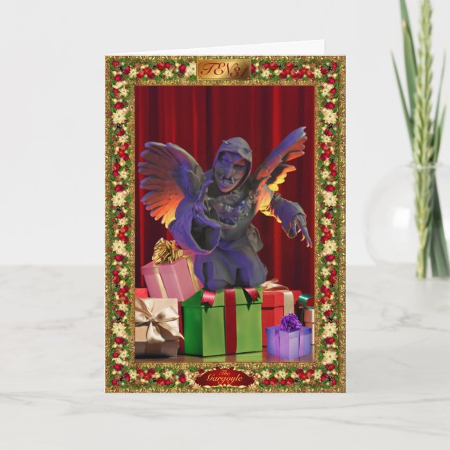 TEN31:s Gargoyle Levande Konst Julkort Helgkort (Framsida)