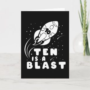 TEN ÄR EN BLAST 10:e födelsedag Kort