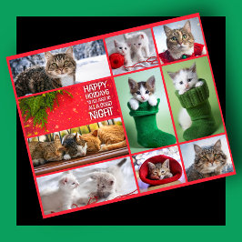 Ten Cats Collage Presentpapper