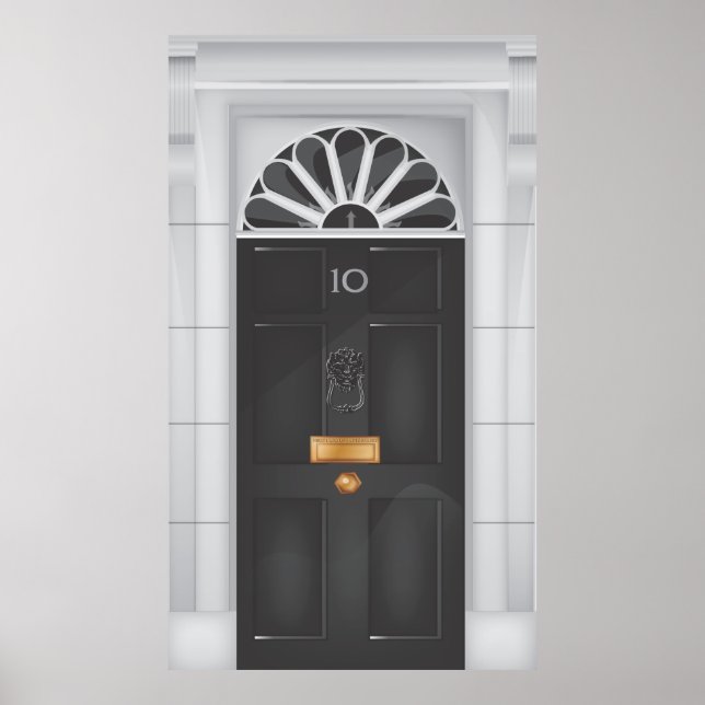 Ten Downing Street-dörren Poster (Framsidan)