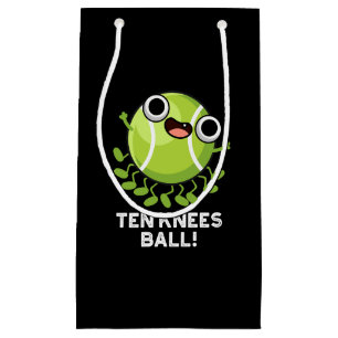 Ten Knees Boll Funny Tennis Pun Mörk BG