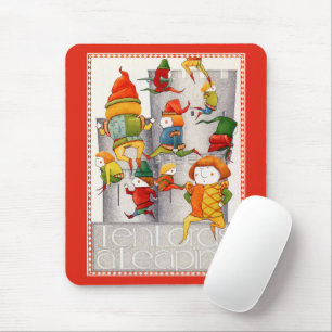 TEN LORA A LEAPING Mousepad - Red Musmatta