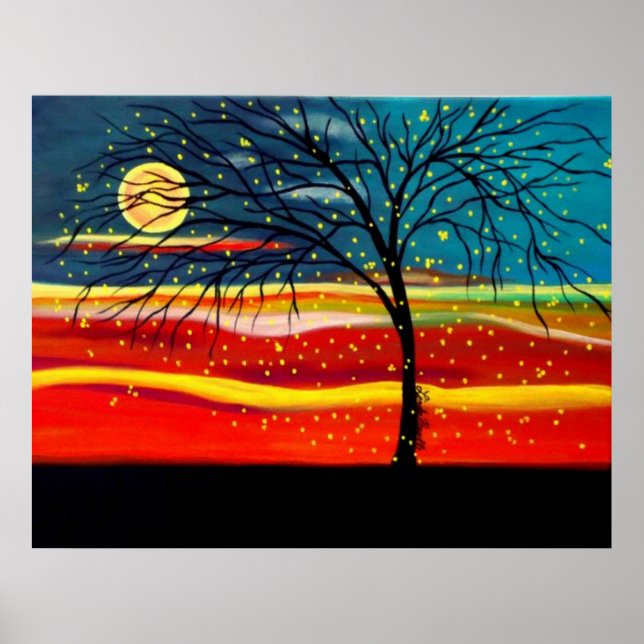 "Ten Million Fireflies" av Linda Powell Poster (Framsidan)