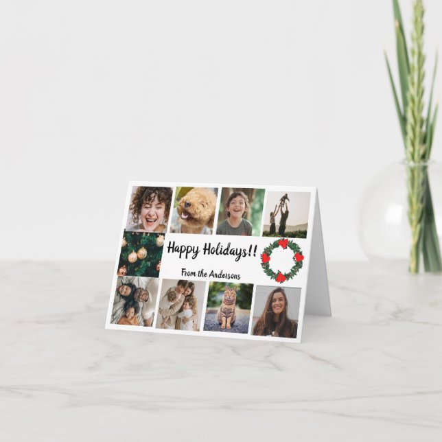 Ten Photo Template Simple Christmas Helgkort (Framsida)