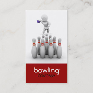 Ten Pin Bowling Affärskort Visitkort