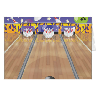 Ten Pin Bowling Alley Hälsningskort