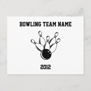Ten Pin Bowling, Bowling Team Namn, 2012 Vykort