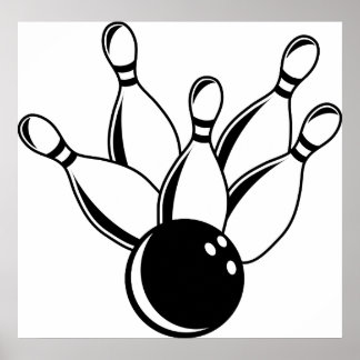 Ten Pin Bowling Poster