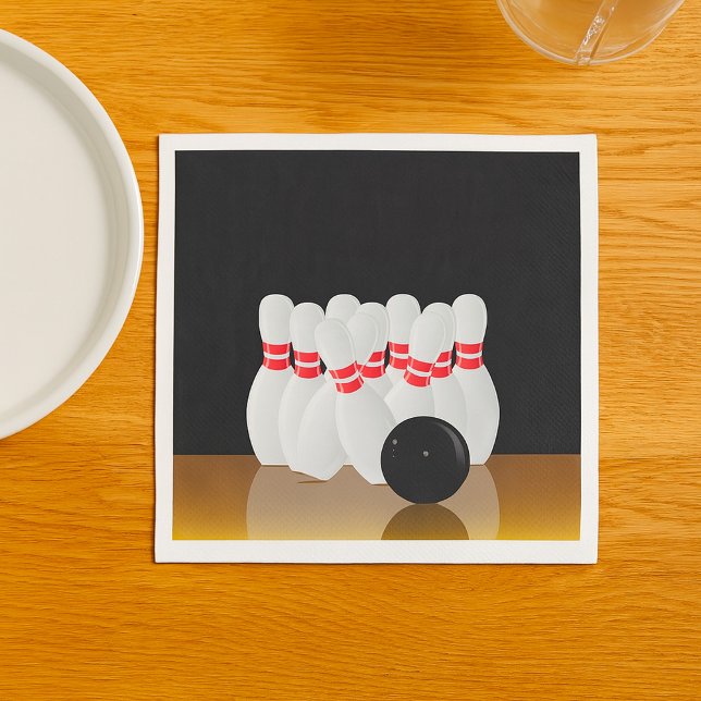 Ten Pin Bowling Strike Pappersservett (Skapare uppladdad)