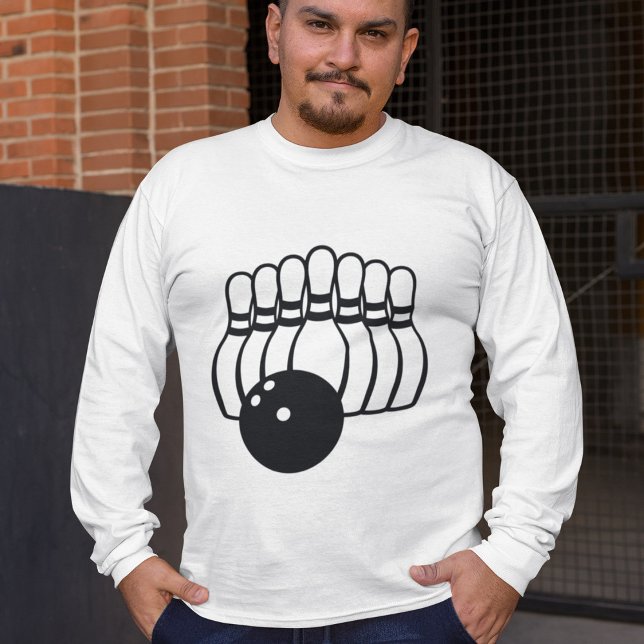 Ten Pin Bowling Team Logotyp T Shirt (Skapare uppladdad)