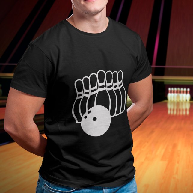 Ten Pin Bowling Team Logotyp T Shirt (Skapare uppladdad)