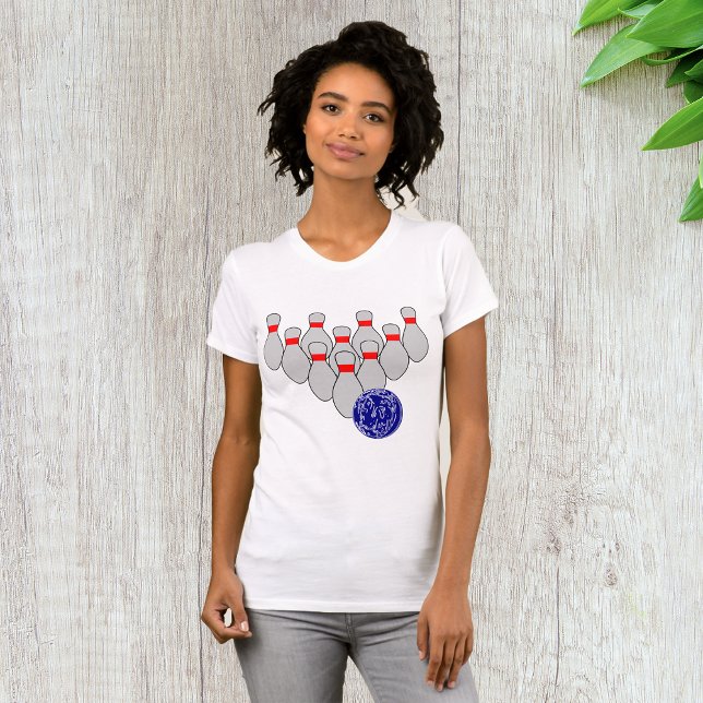 Ten Pin Bowling Womens T-Shirt (Skapare uppladdad)
