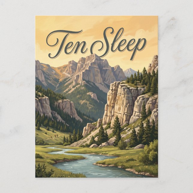 Ten Sleep, Wyoming Vykort (Framsida)