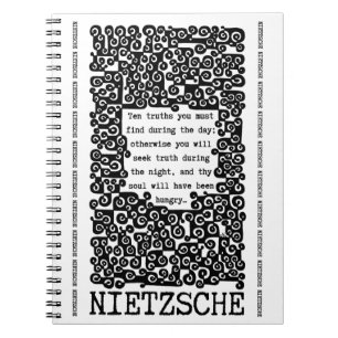 TEN TRUTHS-citat av Nietzsche Anteckningsbok