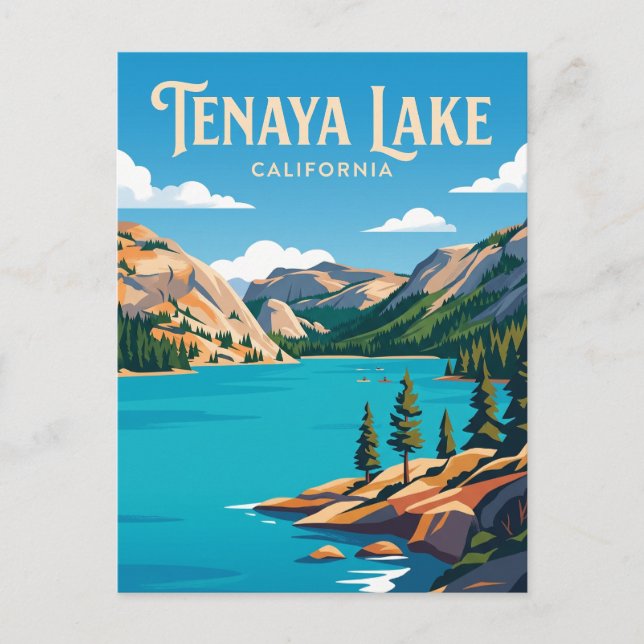 Tenaya Lake USA Vykort (Framsida)
