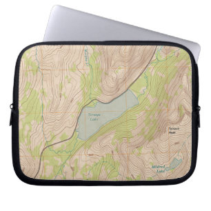Tenaya Sjö, Yosemite Topografiska Karta Laptop Fodral