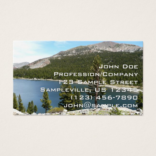Tenayasjön i Yosemite National Park Visitkort (Framsidan)