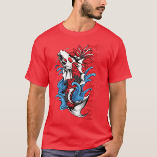 Tencho Koi Carp Fish Japan Design T Shirt