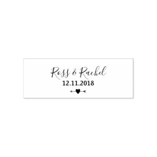 Tender bröllopsstämpel självfärgande stämpel