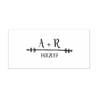 Tender bröllopsstämpel självfärgande stämpel