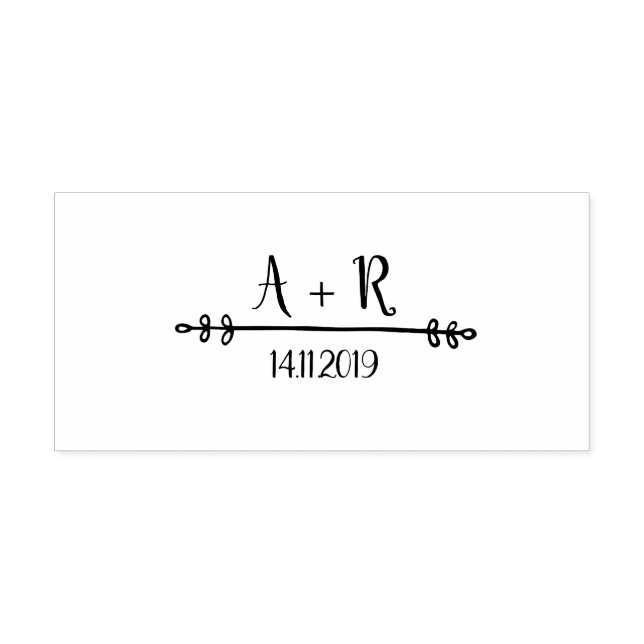 Tender bröllopsstämpel självfärgande stämpel (Design)