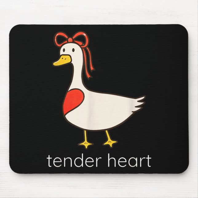Tender Heart Funny Couple Goose Lover Valentine’s  Musmatta (Framsidan)