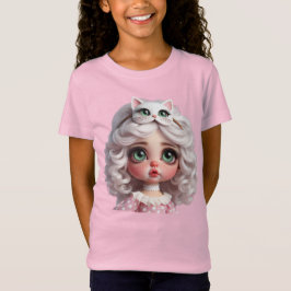Tender Kitten, Doll i Kitten Mask av Natasha Us T Shirt