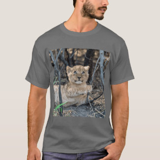 Tender Lion Cub Dreaming in the Shade African Wild T Shirt