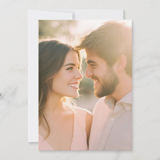 Tender Pink Warmth Photo Inbjudningar (Framsida)