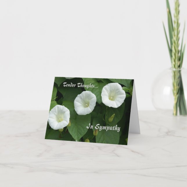 Tender Thoughts Condolence Card Kort (Framsida)