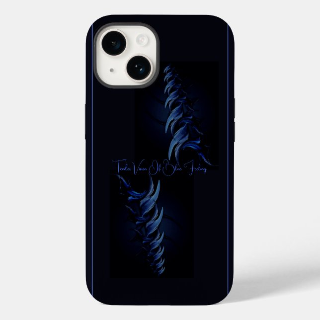 "Tender Vision of Blue Feeling", iPhone 14 Fodral (Baksida)