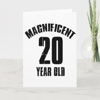 TENDERA 20 ÅRIGA FÖDELSEDAGDESIGNER KORT
