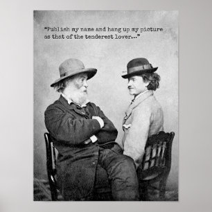 Tenderest Älskare Whitman Quote Poster