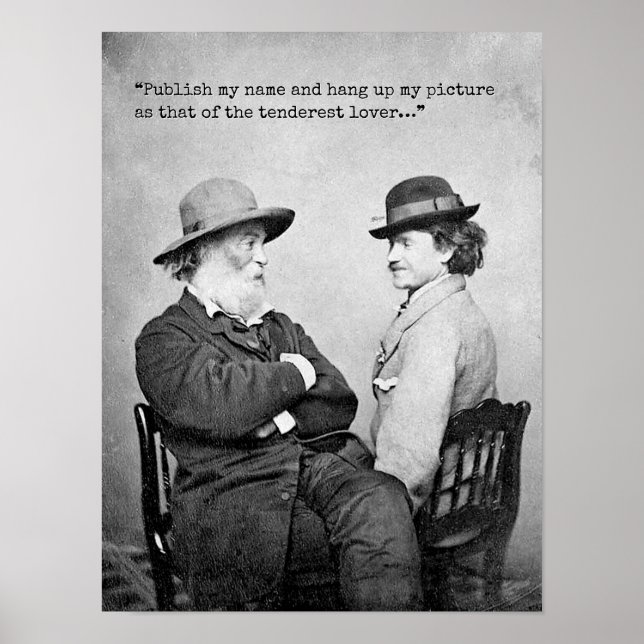 Tenderest Älskare Whitman Quote Poster (Framsidan)